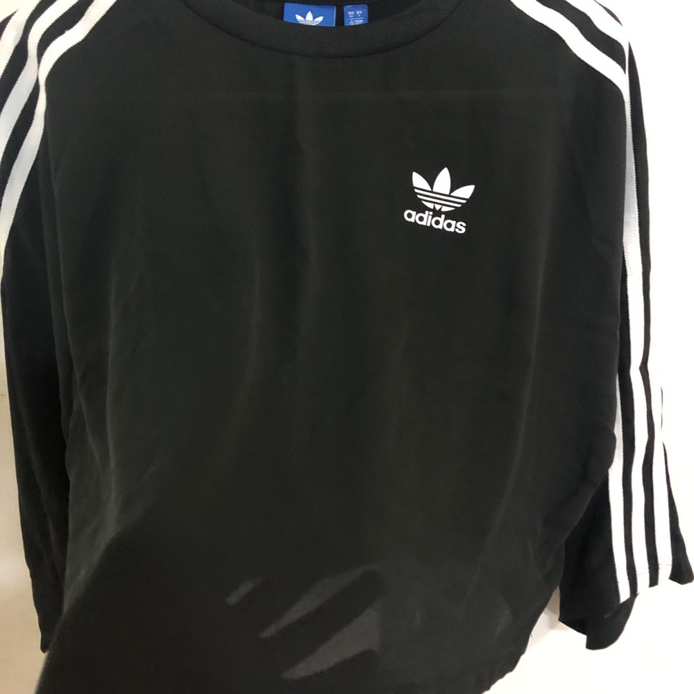 Addidas originals Transparent black and white stripes. Small size